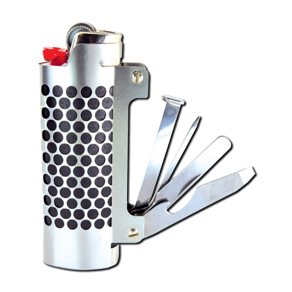 Smokzilla Stainless Steel Multi-Tool BIC Lighter Case