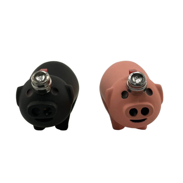 Clickit Double Flame Pig Lighter – Dual Flame Butane Lighter